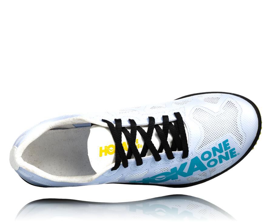 Hoka One One Rocket X Spikes Herr - Vita/Blå - WDBSF-3467